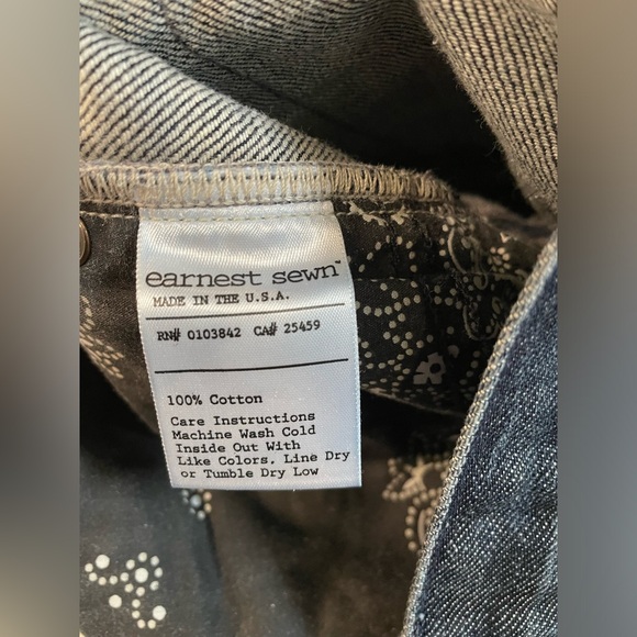 Ernest Sewn Men’s Button Fly Jeans 32” - Picture 11 of 11